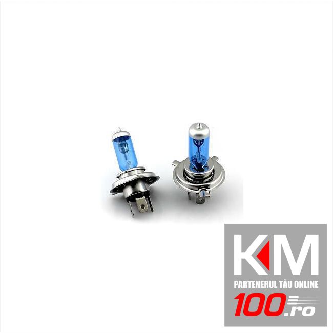 Set 2 becuri H4 - HID Xenon Power (Imitatie Xenon)