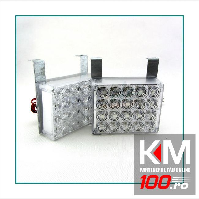 Set proiectoare Strobo (2 x 20 LED) - diferite functii