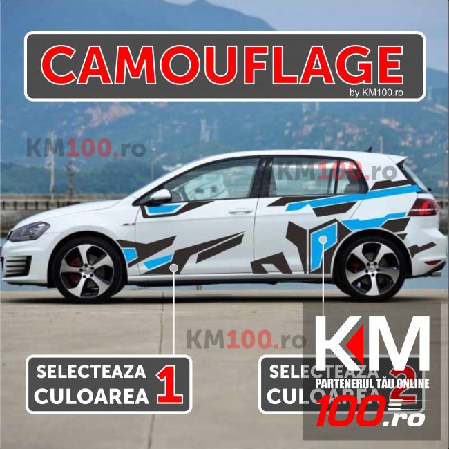 Set sticker CAMOUFLAGE (2 culori)