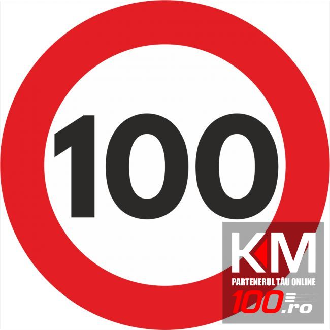 Sticker reflectorizant - SPEED LIMIT - 100km/h