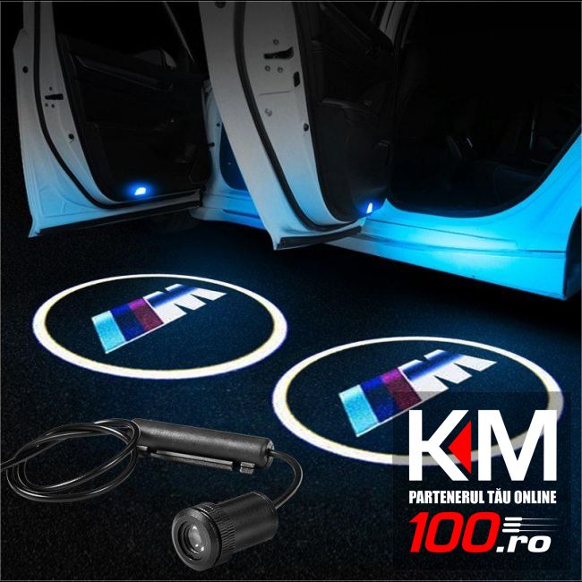 Proiectoare in portiera cu logo BMW ///M - NOU! 5 Watt (set 2 buc)