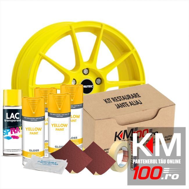 Kit reparatie jante, culoare GALBEN (V4) - Cod RAL: 1003