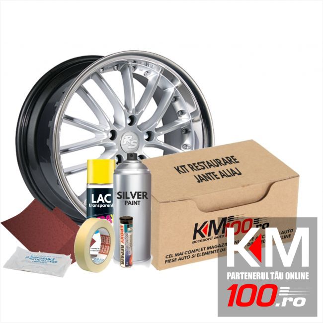 Kit reparatie jante, culoare SILVER (V1) - Argintiu Metalizat