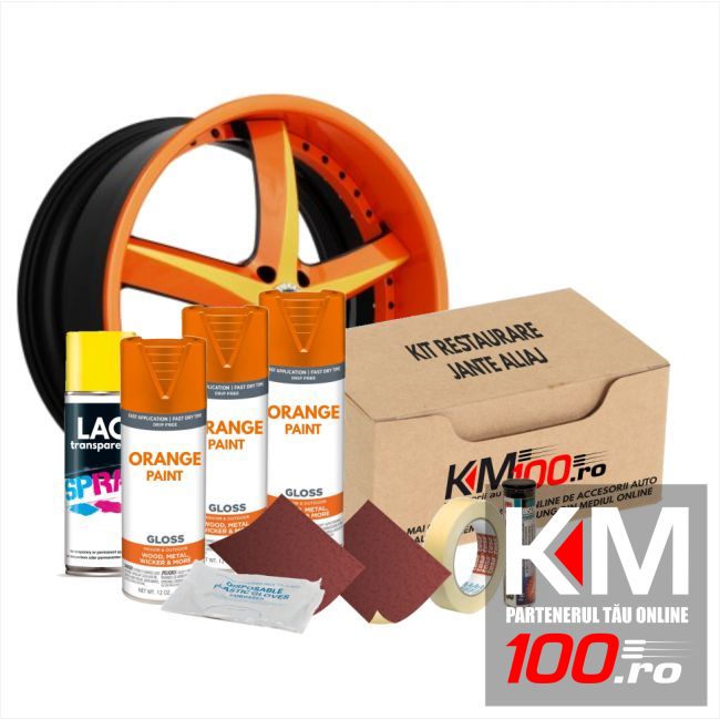 Kit reparatie jante, culoare ORANGE (V3) - Cod RAL: 2004