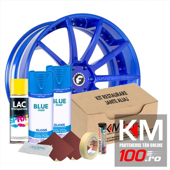 Kit reparatie jante, culoare SKY BLUE (V2) - Cod RAL: 5015