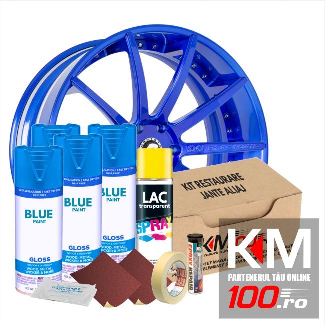 Kit reparatie jante, culoare SKY BLUE (V4) - Cod RAL: 5015
