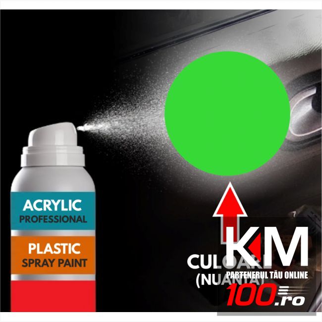 Spray Profesional RAL6018 pentru vopsire elemente din plastic sau metal