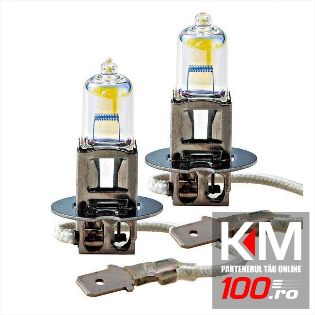 Set becuri ceata H3 - 12V, 55W (lumina galbena)