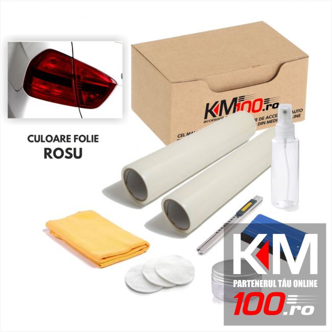 KIT COMPLET de polisare si protectie faruri - ROSU