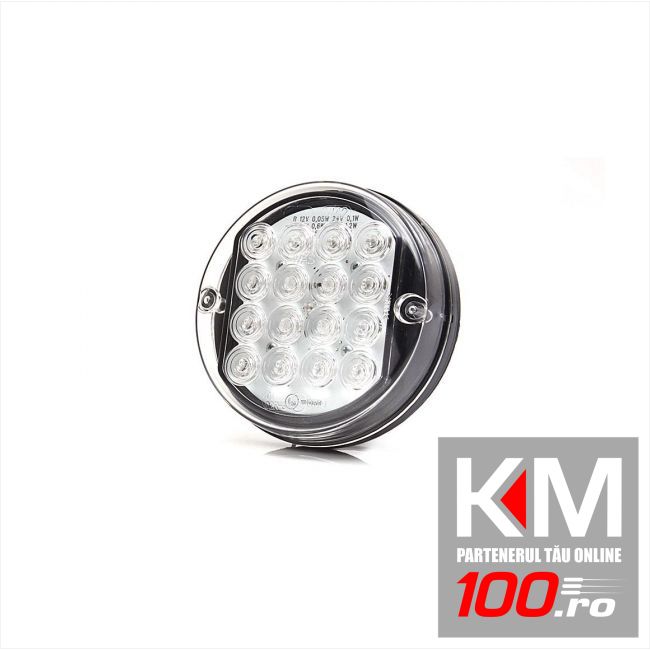 LAMPA STOP CU LED (16 LEDURI) 12-24V ROTUNDA 11cm