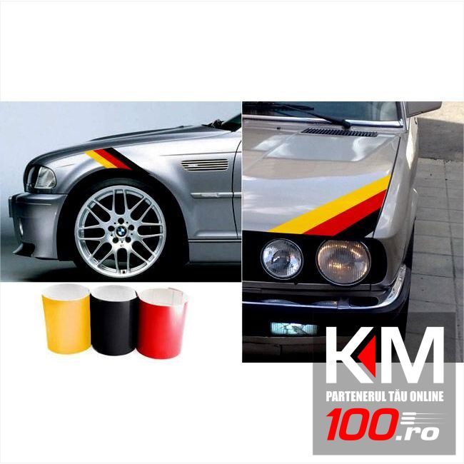 Sticker ornament auto model German Flag (50cm x 18cm)