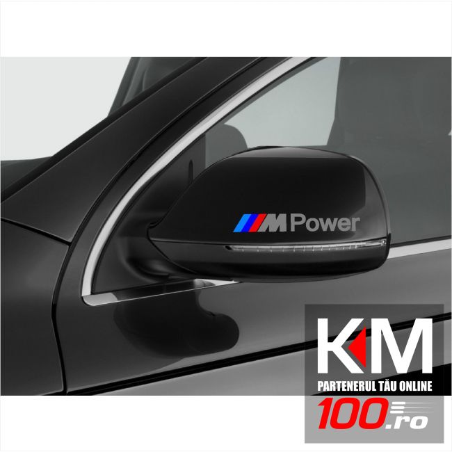 Sticker oglinda BMW ///M Power (2 buc.)