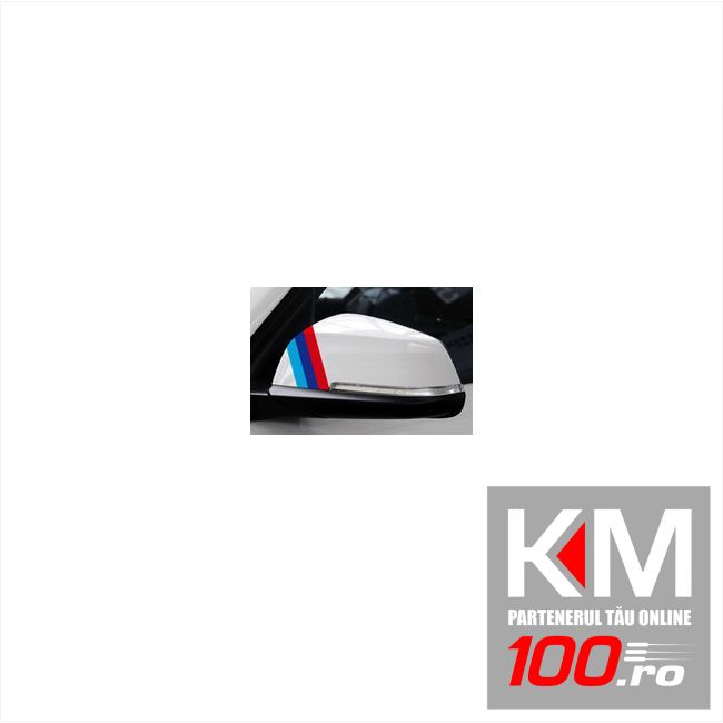 Sticker oglinda BMW Flag (3 buc - 35cm x 1cm)