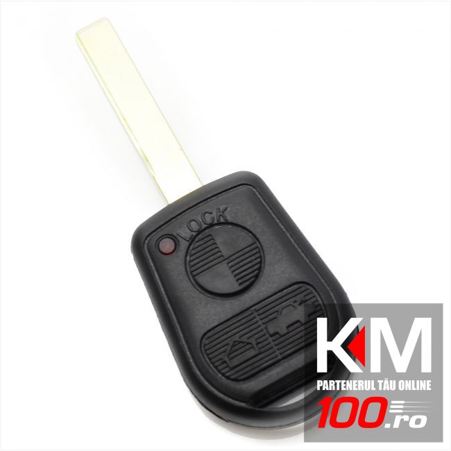 BMW - Carcasa cheie 3 butoane cu lama 2 piste (stil nou)