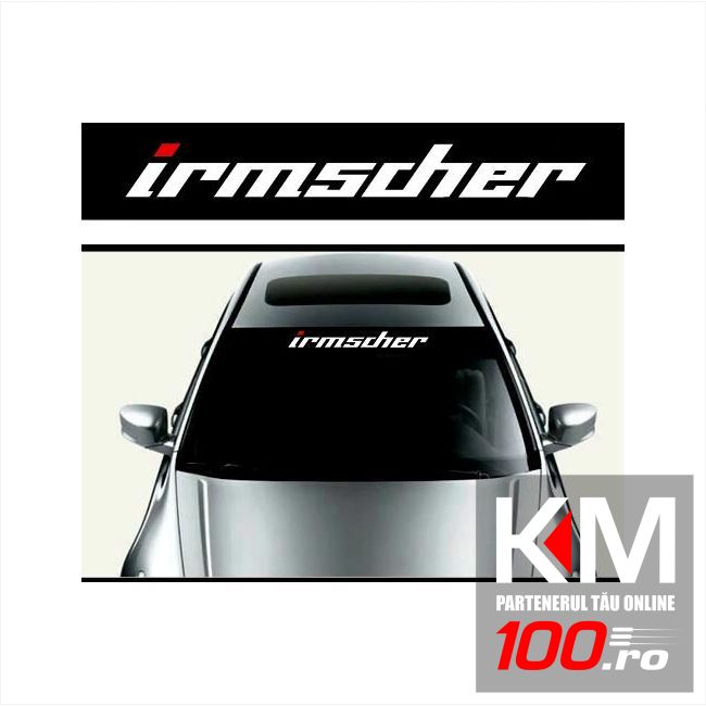 Sticker parasolar auto IRMSCHER (126 x 16cm)