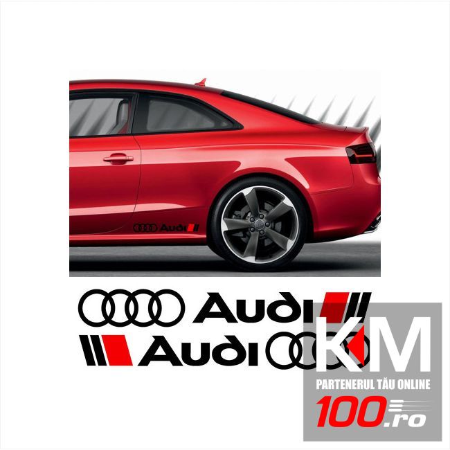 Sticker ornament auto lateral AUDI (set 2 buc.)