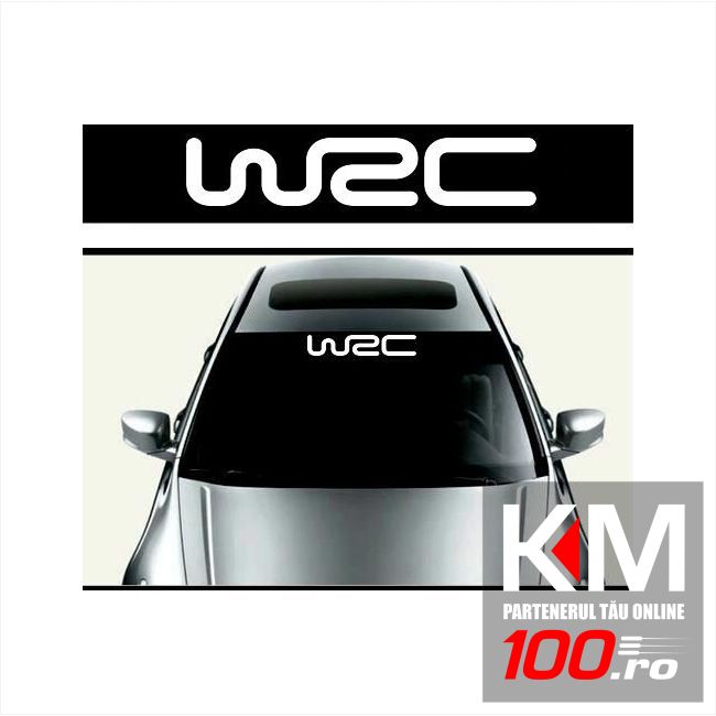 Sticker parasolar auto WRC (126 x 16cm)