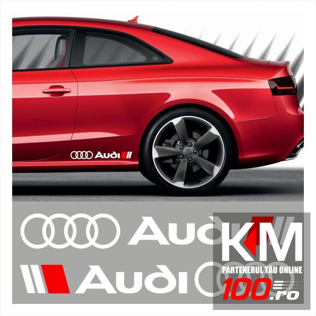 Sticker ornament auto lateral AUDI (set 2 buc.)