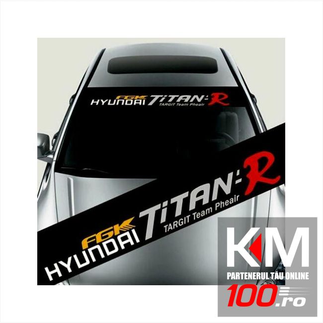 Sticker parasolar auto HYUNDAI (126 x 16cm)