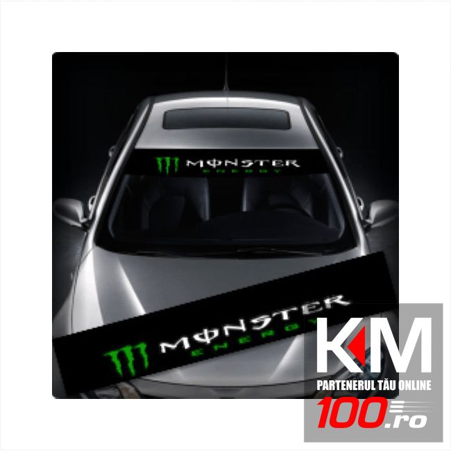 Sticker parasolar auto MONSTER (126 x 16cm)