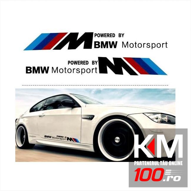 Sticker auto model BMW ///M Motorsport (set 2 buc.)