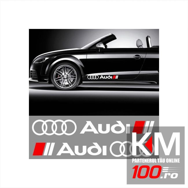 Sticker ornament auto lateral AUDI (set 2 buc.)