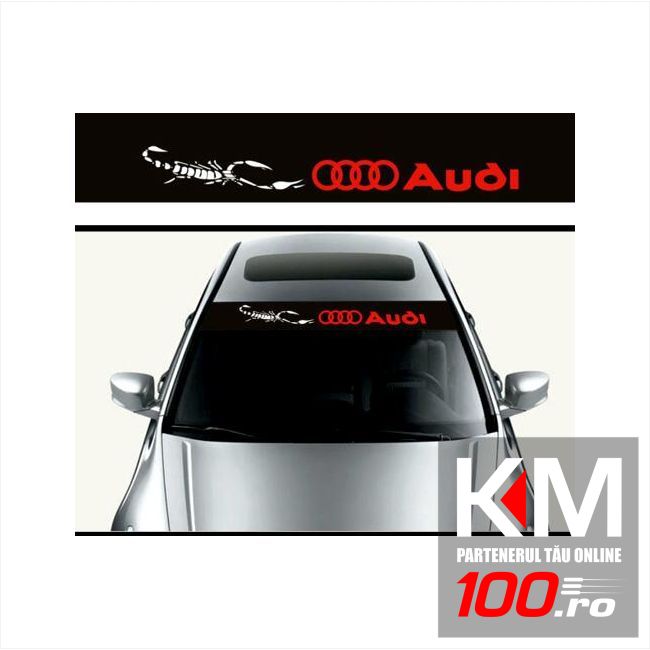 Sticker parasolar auto AUDI (126 x 16cm)