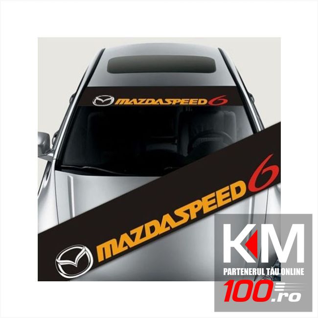 Sticker parasolar auto MAZDASPEED (126 x 16cm)