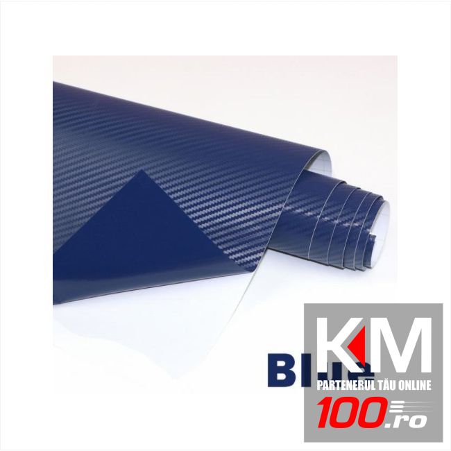 Folie colantare auto Carbon 3D Professional - ALBASTRU (1m x 1,52m)