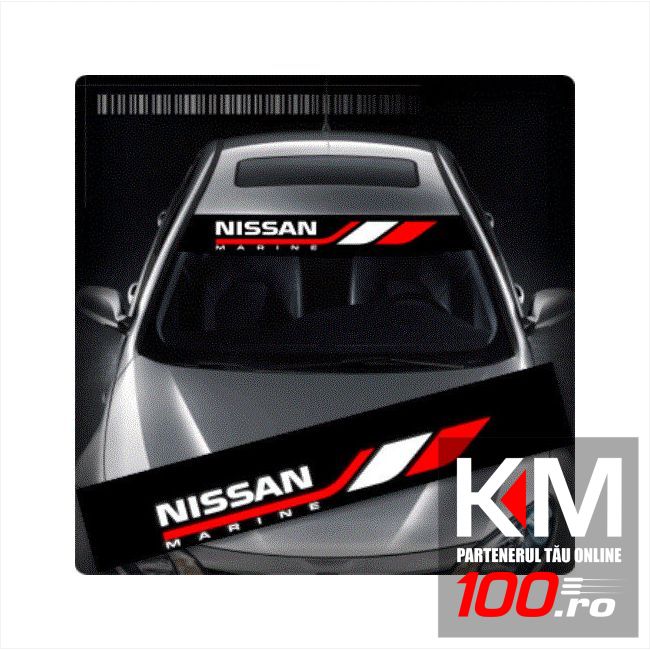 Sticker parasolar auto NISSAN (126 x 16cm)