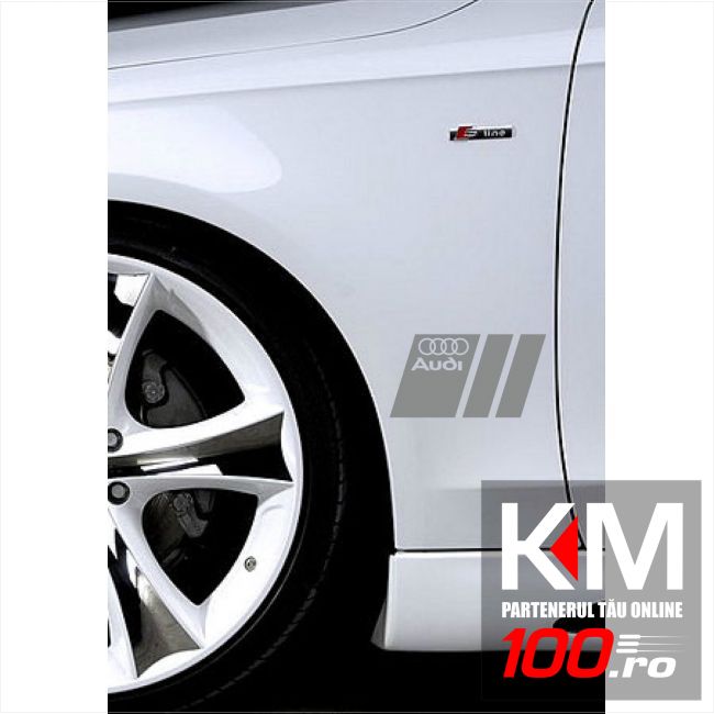 Sticker ornament auto lateral AUDI (set 2 buc.)