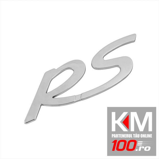 Emblema auto RS (reliefata 3D) - cu banda adeziva