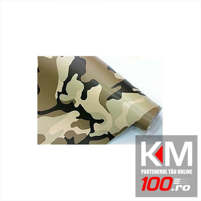 Folie colantare auto CAMUFLAJ  (50cm x 1,50m)