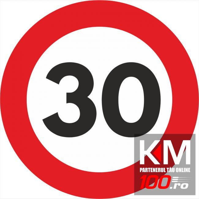 Sticker reflectorizant - SPEED LIMIT - 30km/h