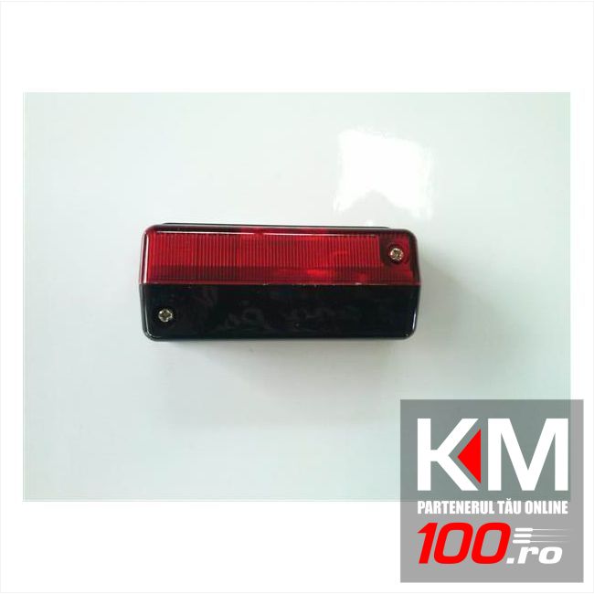 Lampa laterala 12 V, rosu cu negru