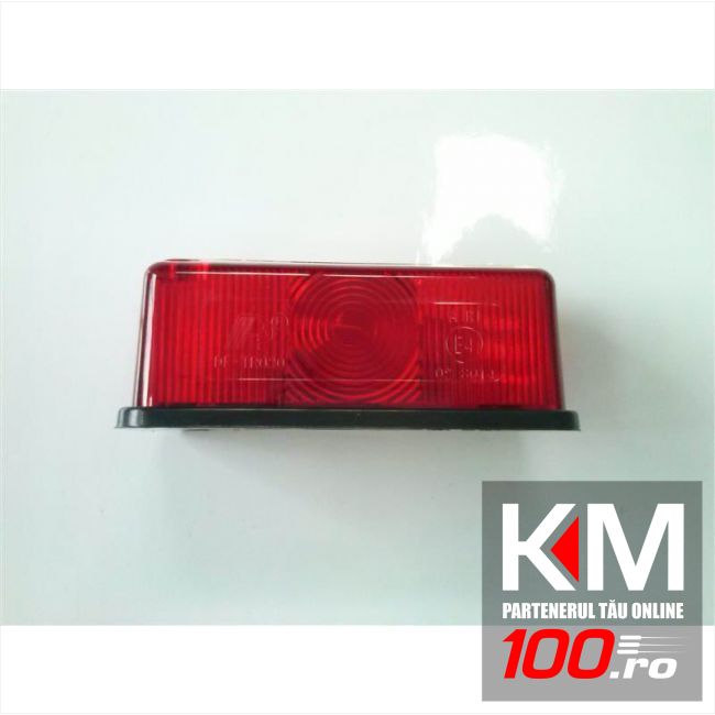 Lampa laterala 12 V rosu complet