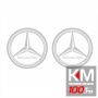 Sticker TIR - Logo mare MERCEDES (50 X 50 cm) - set 2 buc.