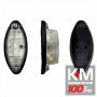 Lampa gabarit auto 12V/ 24V, ovala Alba, 45x100x40mm, Stanga/ Dreapta, 1buc