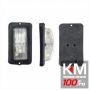 Lampa gabarit auto 12V/ 24V, dreptunghiulara Alba, 50x95x30mm , 1 buc.