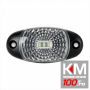 Lampa gabarit auto 12/24V ovala Alba cu led, 72x34x18mm, cu suport fixare , 1 buc.