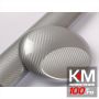 Folie colantare auto Carbon 5D - SILVER (0,3m x 1,50m)