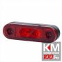 Lampa gabarit auto 12/24V ovala Rosie cu led, 80x23mm , 1 buc.