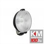 Proiector auto Wesem 12/24V bec H3, 152x81mm rotund, sticla alba si carcasa neagra, cu lumina de drum , 1 buc.