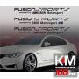 Sticker auto model BMW FUSION (set 3 buc.)