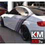 Sticker ornament auto model BMW ///M Power GREY (126cm x 27cm)