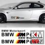 Sticker auto laterale BMW M POWER (set 2 buc.)