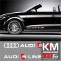 Sticker auto laterale AUDI S LINE (set 2 buc.)