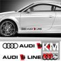 Sticker auto laterale AUDI S LINE (set 2 buc.)