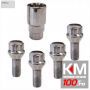 Set prezoane auto antifurt Carpoint tip. A, M12x1,25x26mm pentru Citroen Fiat Peugeot Lada Seat Skoda Volvo