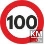 Sticker reflectorizant - SPEED LIMIT - 100km/h